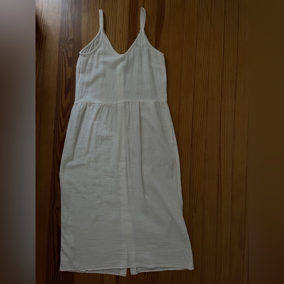 White cotton summer dress, Kiabi French brand, feminine, beach vibes,Santorini✈️ - Picture 8 of 13